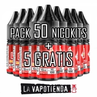 PACK 50 NICOKITS 100% VG 20MG - LA VAPOTIENDA -