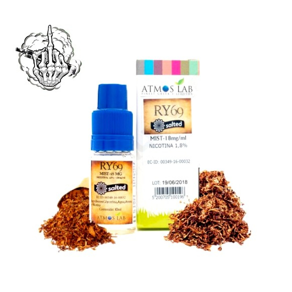Sales de nicotina RY69 TDP 18MG de Atmos Lab 10 ml