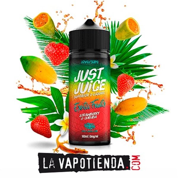 JUST JUICE. E-LIQUIDS- LA VAPOTIENDA: Strawberry & Curuba 100 ml