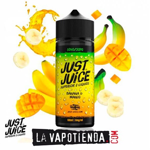 JUST JUICE. E-LIQUIDS- LA VAPOTIENDA: Banana & Mango 100ml