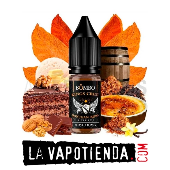 Don Juan Supra Reserve 10ml Kings Crest Salts & Bombo - LA VAPOTIENDA