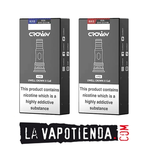 Resistencia Crown X (4pcs) - Uwell - LA VAPOTIENDA -