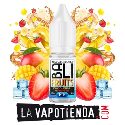 Mango Banana Strawberry Ice de Bali Fruits Salts - LA VAPOTIENDA -