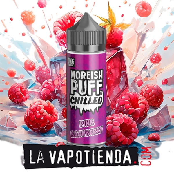 Chilled Pink Raspberry 100ml by Moreish Puff - LA VAPOTIENDA -