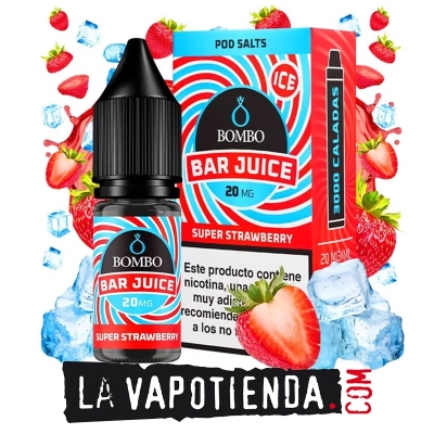 Super Strawberry Ice 10ml de Bar Juice by Bombo