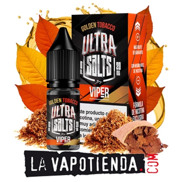 Caramel Nut Tobacco 10ml Ultra Salts by Viper - LA VAPOTIENDA -