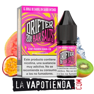 Kiwi Passion Guava Ice by Drifter Bar Salts - LA VAPOTIENDA -
