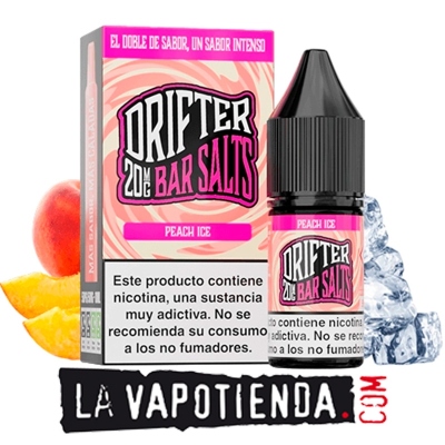 Peach Ice by Drifter Bar Salts - LA VAPOTIENDA -