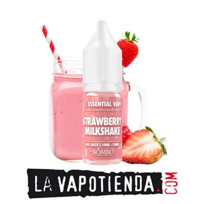 Strawberry Milkshake Essential Vape NicSalts by Bombo - LA VAPOTIENDA