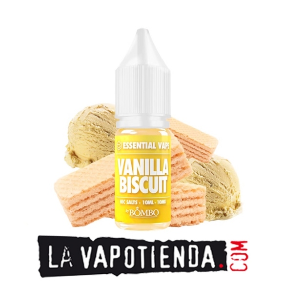 Vanilla Biscuit Essential Vape Nic Salts by Bombo - LA VAPOTIENDA -