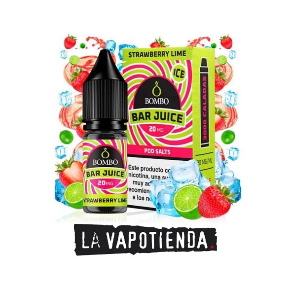 Strawberry Lime Ice Sales 10ml de Bar Juice by Bombo