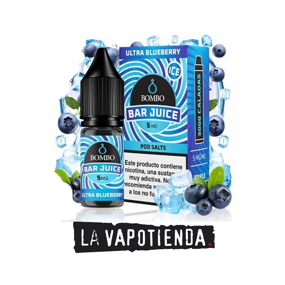 Ultra Blueberry Ice Sales 10ml de Bar Juice by Bombo