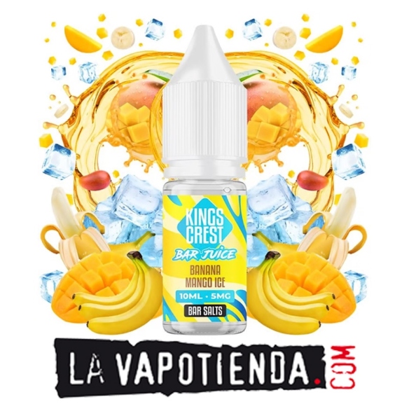 SALES DE NICOTINA: Kings Crest. Banana Mango Ice - LA VAPOTIENDA-