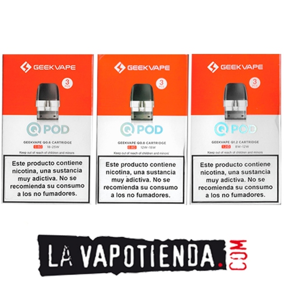 Pod Q 2ml (3pcs) by Geekvape - LA VAPOTIENDA -