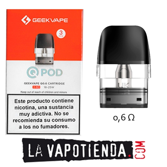 Pod Q 2ml (3pcs) by Geekvape - LA VAPOTIENDA -