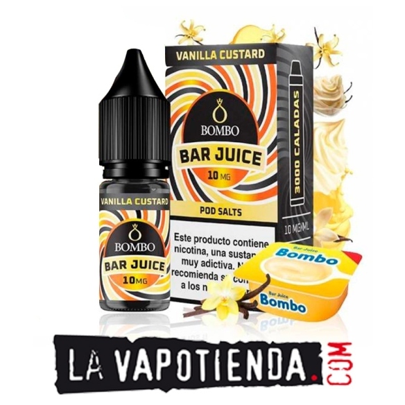 Vanilla Custard Salt Bar Juice by Bombo - LA VAPOTIENDA -