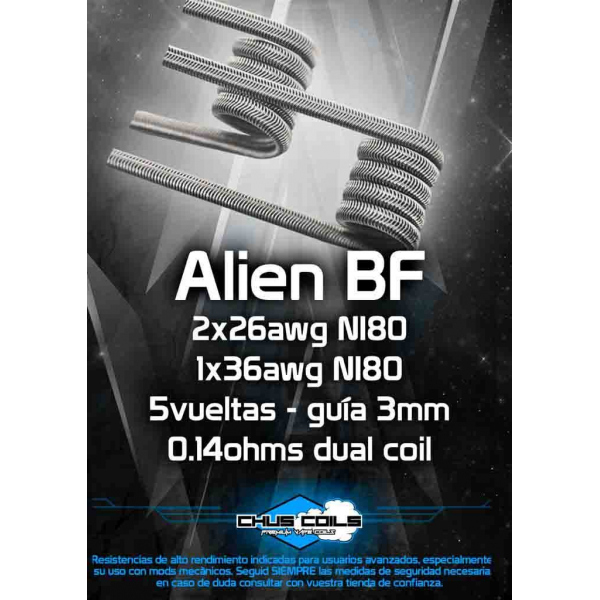 Alien BF 0.14ohms Dual Coil de Chus Coils
