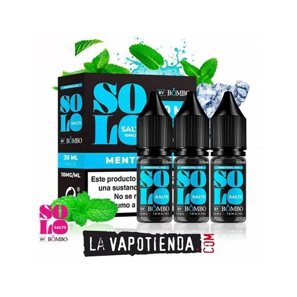 Menthol Ice SOLO SALTS (3pcs) de Bombo