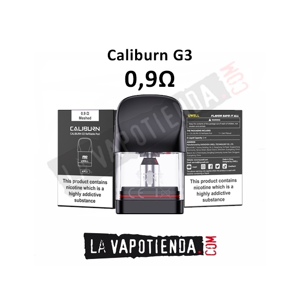 Caliburn G3 Pod Replacement by Uwell  - LA VAPOTIENDA -