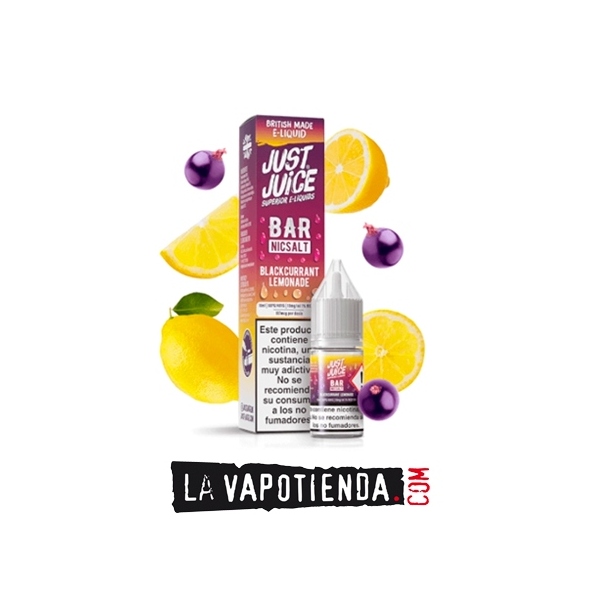 Blackcurrant Lemonade Bar Salts by Just Juice - LA VAPOTIENDA -