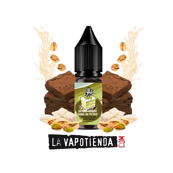 Brownie Choco Blanco Pistacho 10ml - La Yaya Salt - LA VAPOTIENDA -
