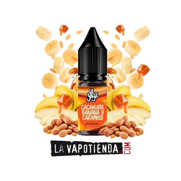 Cacahuete, Banana y Caramelo 10ml - La Yaya Salt - LA VAPOTIENDA -