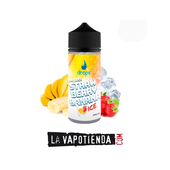 Strawberry Banana Ice Aroma 16ml by Drops Bar Juice  - LA VAPOTIENDA -