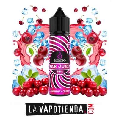 Cranberry Cherry 10ml/60 (Longfill) - Bombo Bar - LA VAPOTIENDA -