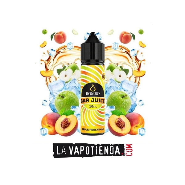 Apple Peach Max 10ml/60 (Longfill) - Bombo Bar - LA VAPOTIENDA -