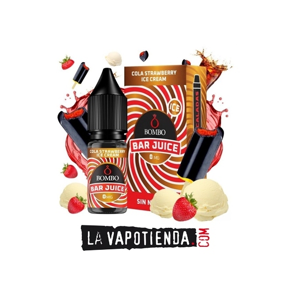 Cola Strawberry Ice Cream 10ml By Bombo Bar Juice - LA VAPOTIENDA -