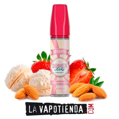 Aroma Strawberry Macaroon 14ml (Longfill) Dinner Lady - LA VAPOTIENDA