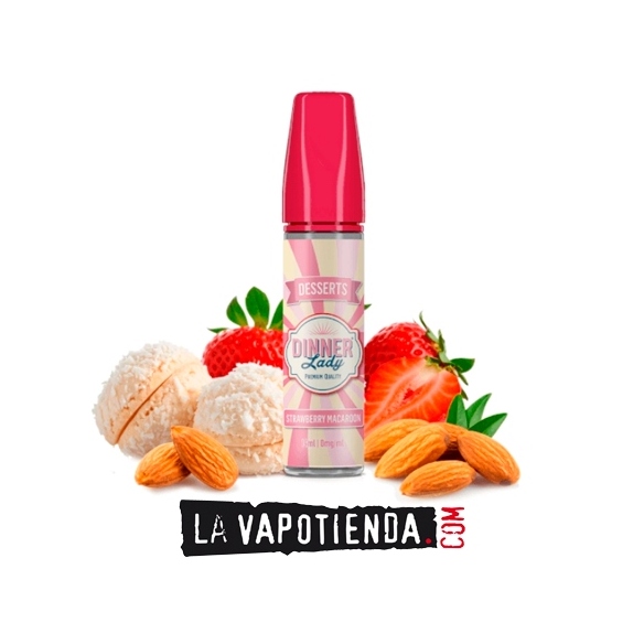 Aroma Strawberry Macaroon 14ml (Longfill) Dinner Lady - LA VAPOTIENDA