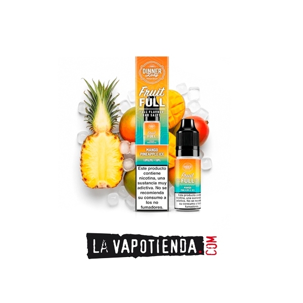 Mango Pineapple Ice 10ml - Dinner Lady Fruitfull Bar - LA VAPOTIENDA