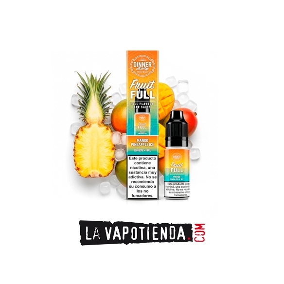 Mango Pineapple Ice 10ml - Dinner Lady Fruitfull Bar - LA VAPOTIENDA