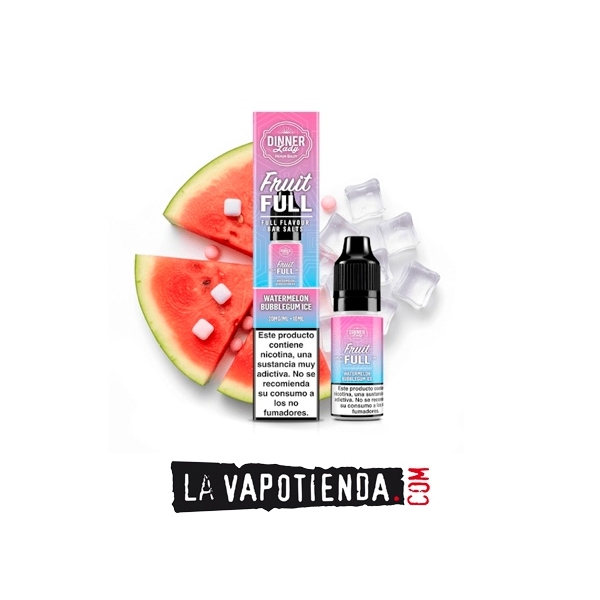 Watermelon Bubblegum Ice 10ml - Dinner Lady Fruitfull - LA VAPOTIENDA