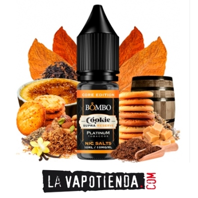 Cookie Supra Reserve 10ml - Platinum Tobaccos Nic Salts by Bombo Core
